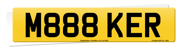 Registration number M888 KER